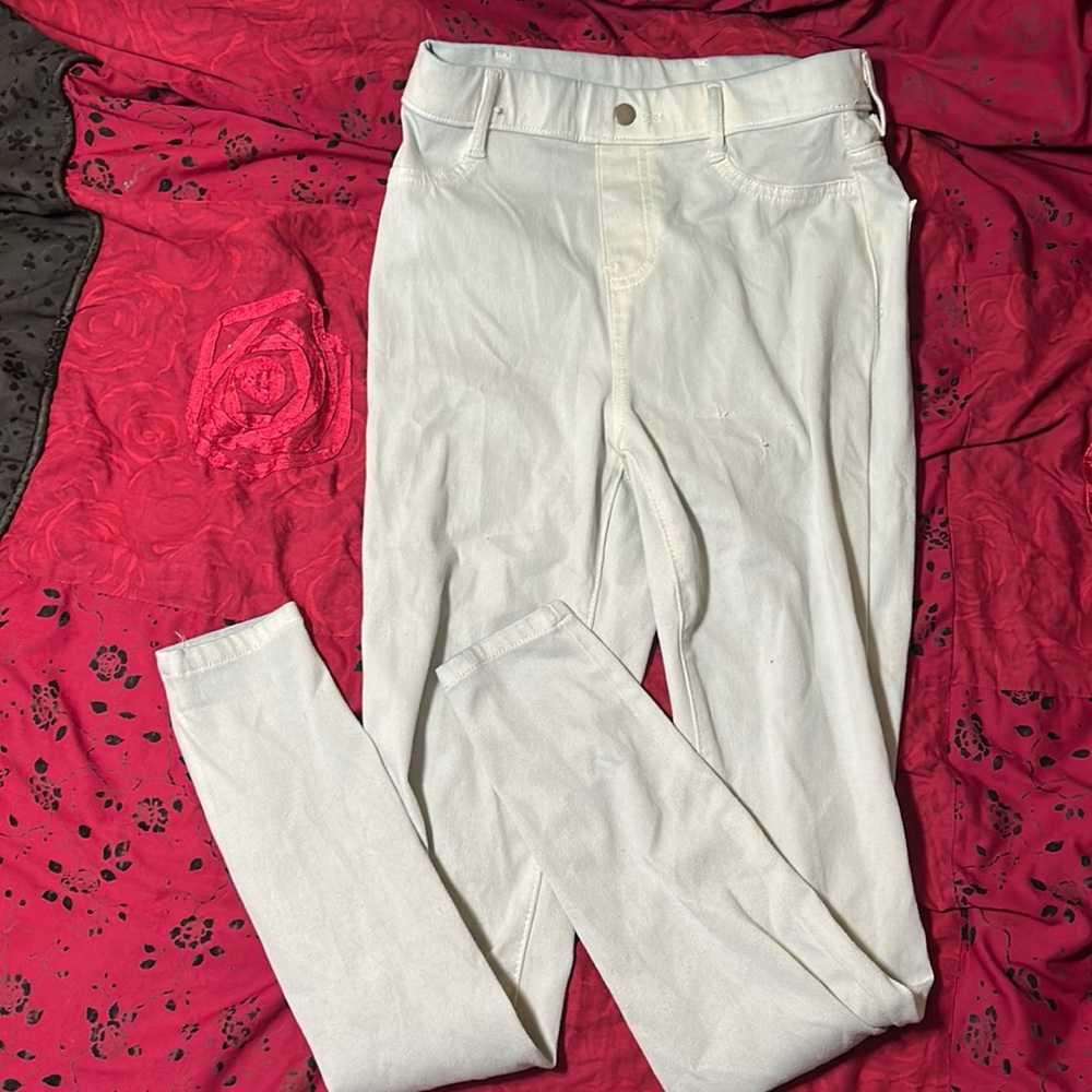 Blue-ish White Jeggings Size 4-6 (S)